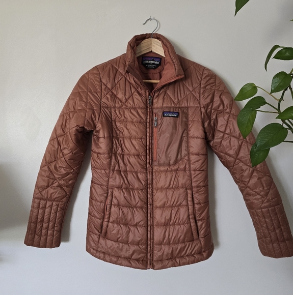 Patagonia Size XSmall XS Radalie Jacket Womens Puffer Coat In Brown - Picture 4 of 12